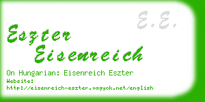 eszter eisenreich business card